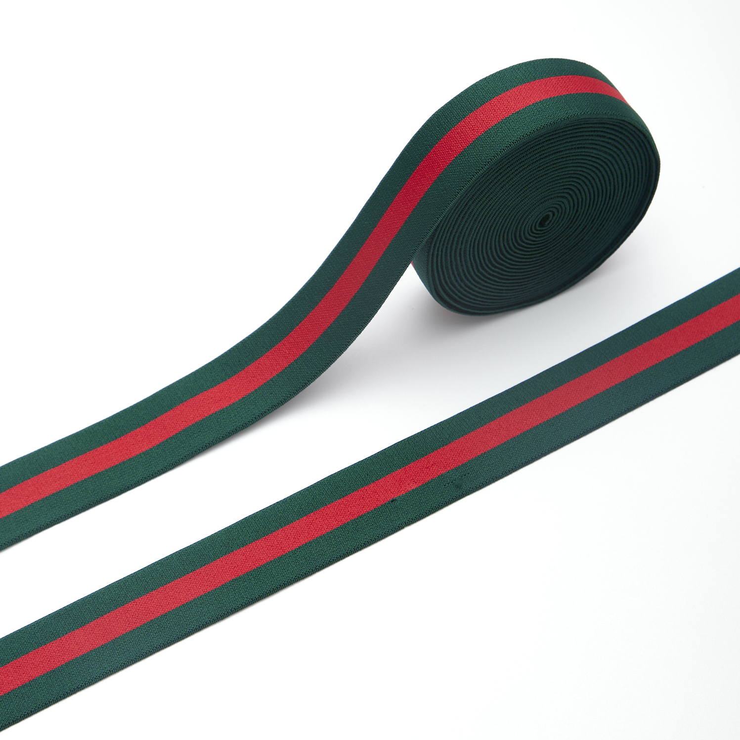 Shuangchang high-elastic striped trousers with classic red and green colors, a versatile choice for sports and leisure waistbands