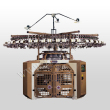 One-sided 4-track knitting machine