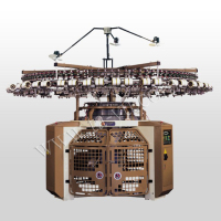 One-sided 4-track knitting machine
