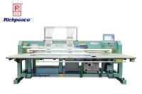 Computerized flat embroidery machine