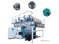 Short-pile high-speed double-needle-bed warp knitting machine