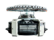 One-sided open-width knitting machine