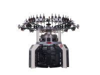 Cylinder/rib computerized jacquard knitting machine