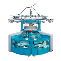 Double-sided flat needle open-width circular knitting machine