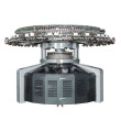 Double-sided open-width knitting machine