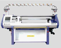 Single system computerized flat knitting machine
