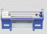 Double system computerized flat knitting machine
