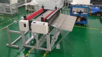 Huazi HYD-800S all-in-one bubble film fiberglass cloth cutting machine dust-free cloth flocking cloth fully automatic cutting machine PE film intelligent cutting machine
