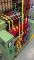 Stretch fabric, webbing, drawing and ironing machine, shaping machine, drying and ironing machine