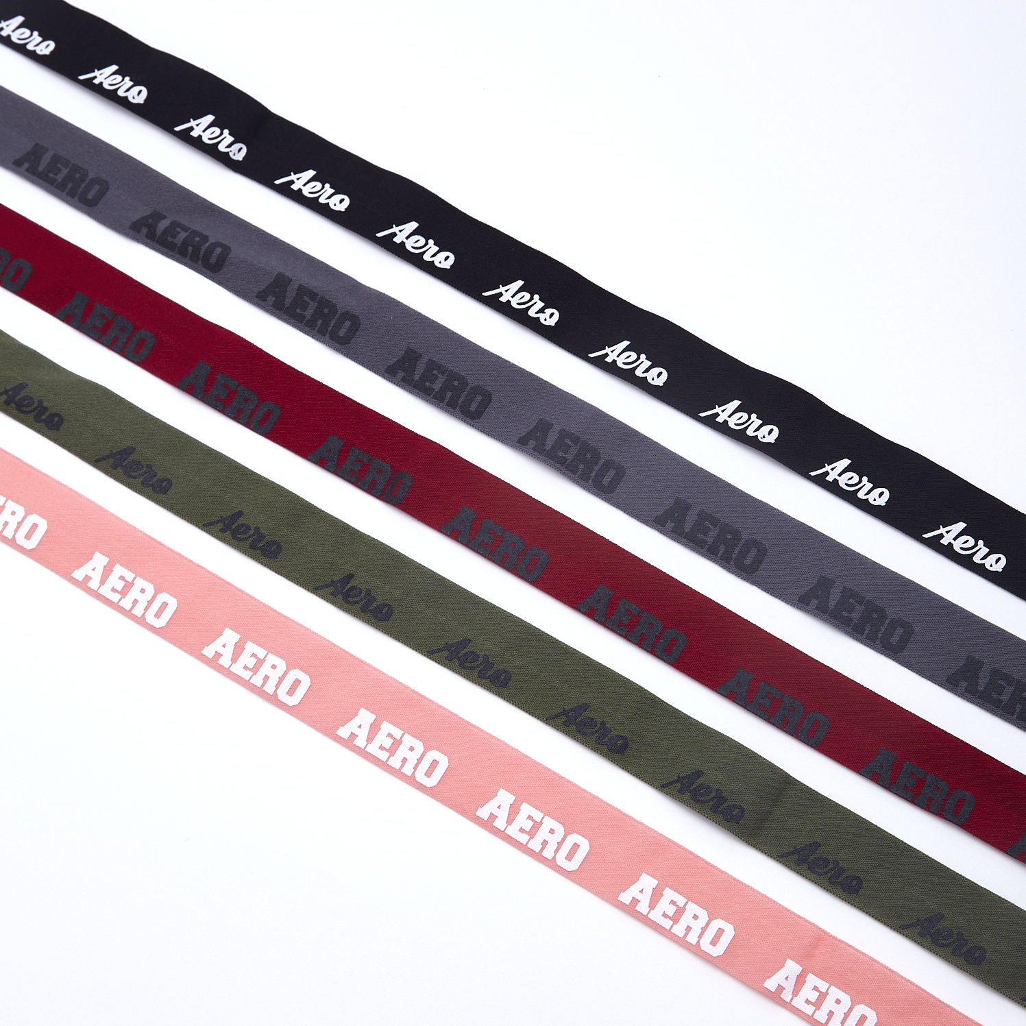 Shuangchang high-elastic letter trouser headband AERO multi-color trendy webbing, sports and leisure trouser waistband is preferred